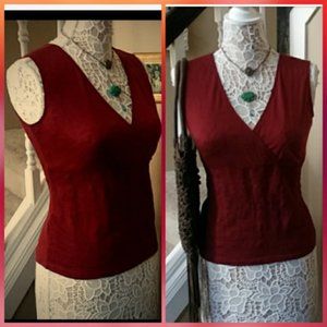 3/$15 with Discounted Shipping - Beautiful burnt sienna sleeveless blouse